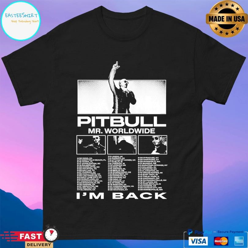Pitbull Mt I’m Back 2026 Tour Shirt