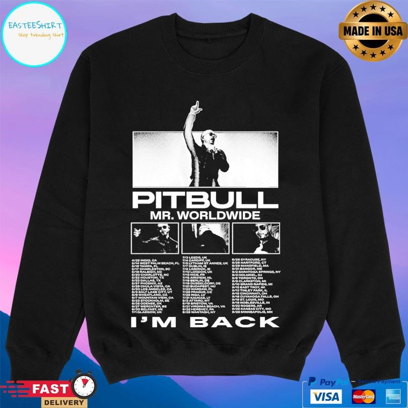Pitbull Mt I’m Back 2026 Tour Shirt