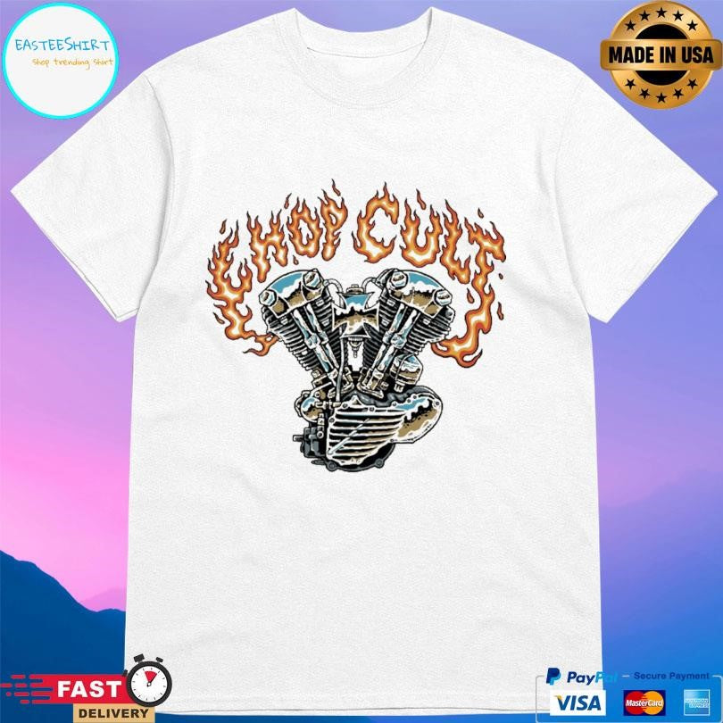 Throttle Addiction Chopcult Knucklehead Flame Shirt