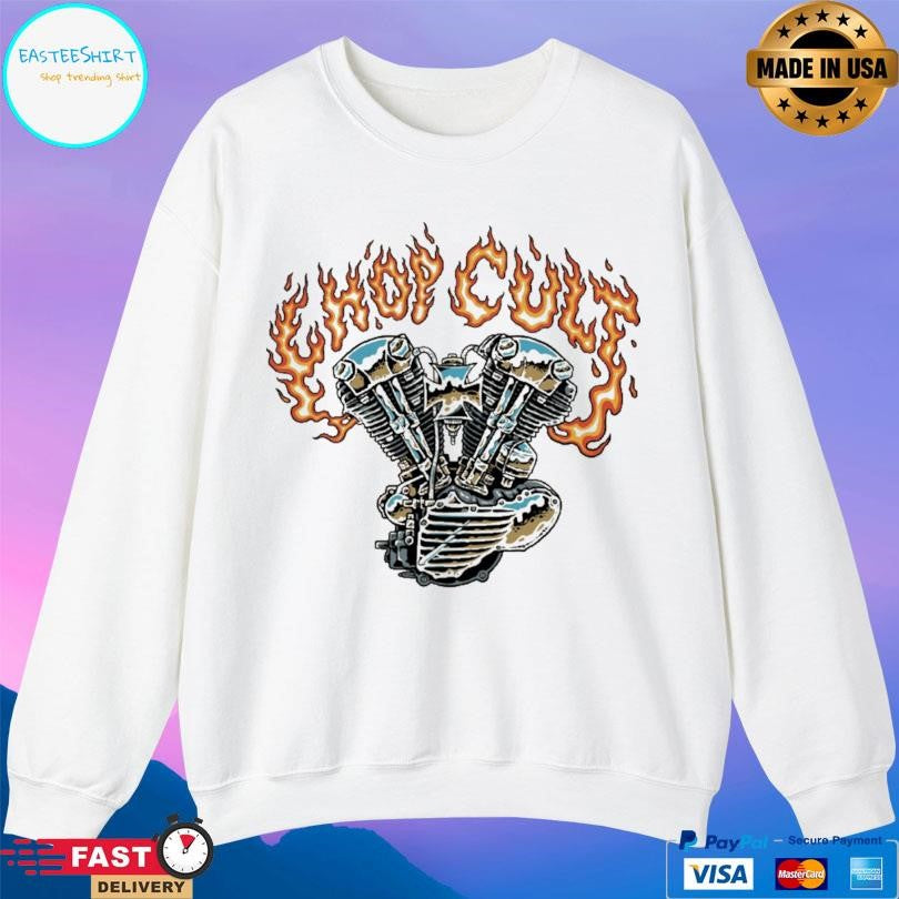 Throttle Addiction Chopcult Knucklehead Flame Shirt