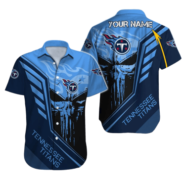 Personalized Tennessee Titans Tactical Strike Hawaiian Shirt