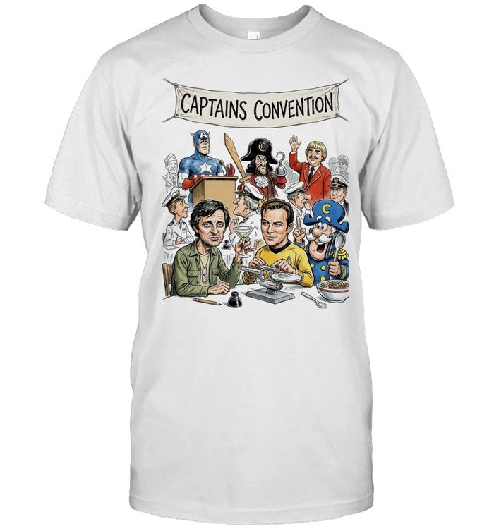 Captain America Captain Hook Captain Kangaroo Hawkeye Kirk Capn Crunch Shirt