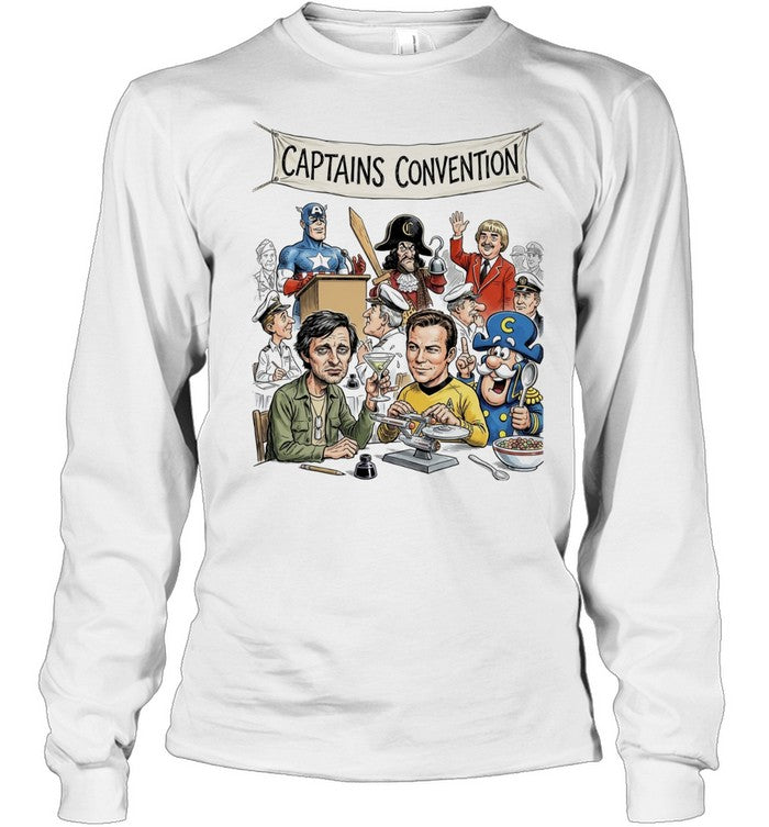 Captain America Captain Hook Captain Kangaroo Hawkeye Kirk Capn Crunch Shirt