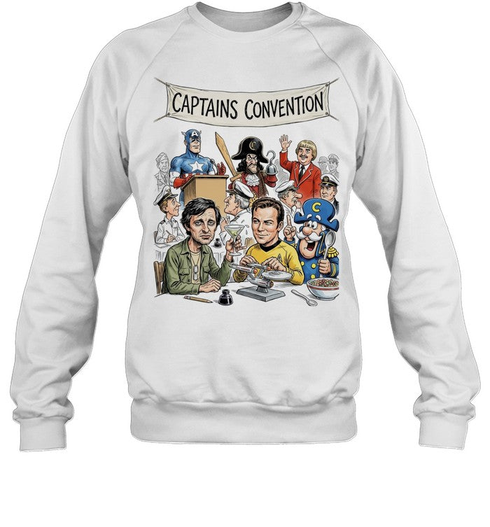 Captain America Captain Hook Captain Kangaroo Hawkeye Kirk Capn Crunch Shirt