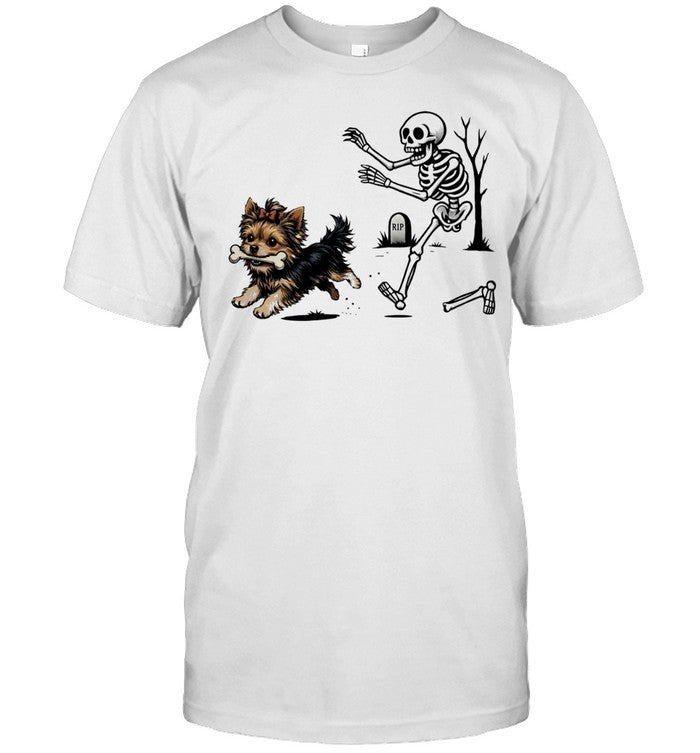 Halloween Yorkie Dog funny Shirt