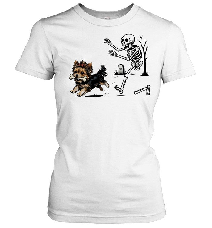 Halloween Yorkie Dog funny Shirt