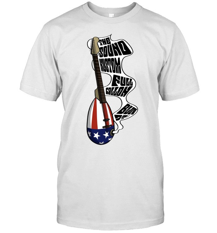 he Sound Kustom Full Gallon Blow Up Patriotic Guitar Americana Shirt