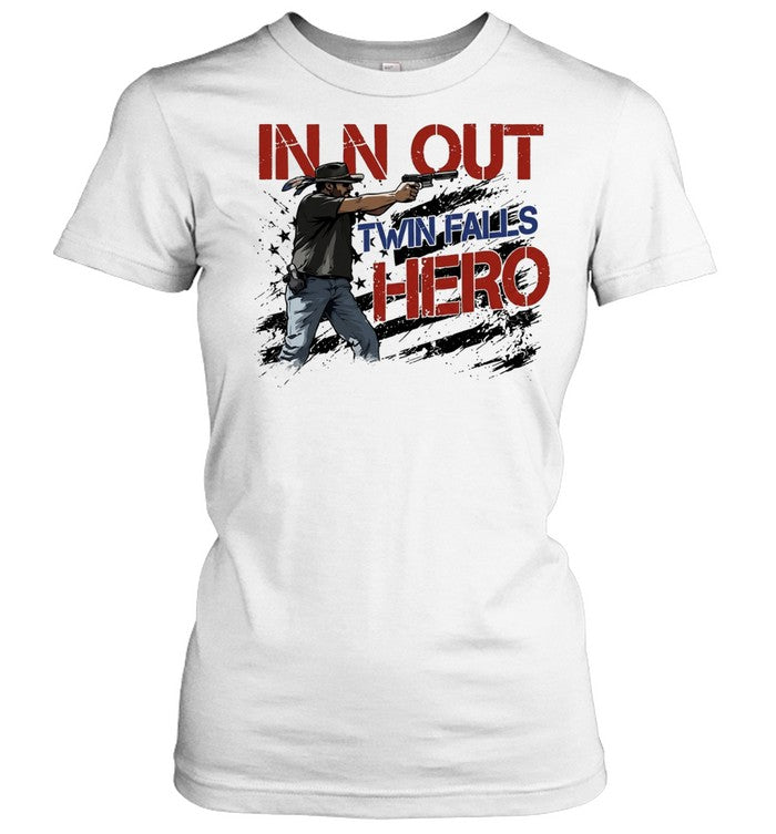Idaho in N Out Twin Falls Hero Jordan Salinas Shirt
