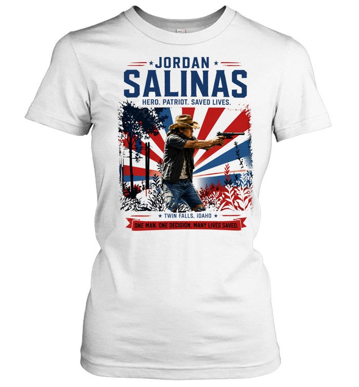 Jordan Salinas Hero Patriot Saved lives Shirt