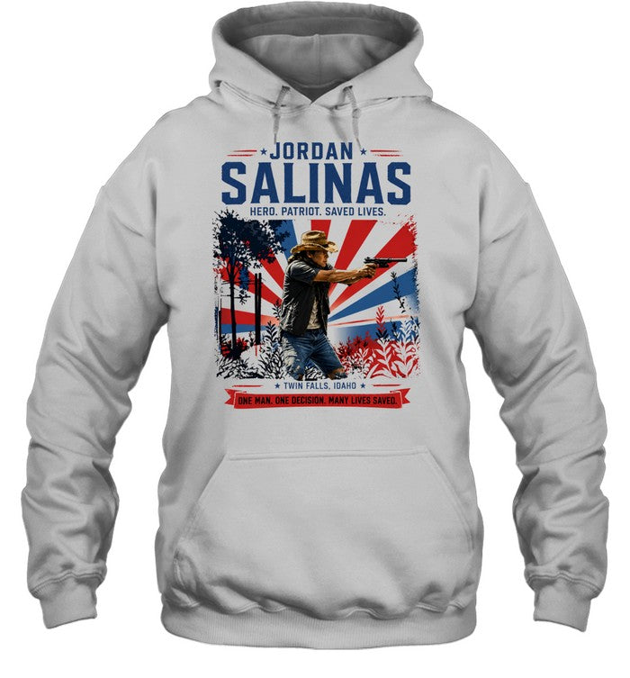 Jordan Salinas Hero Patriot Saved lives Shirt