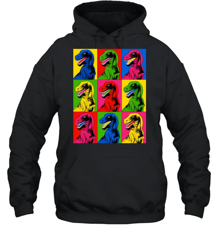 Pop Art T-Rex Dinosaur colorful tyrannosaurus Shirt
