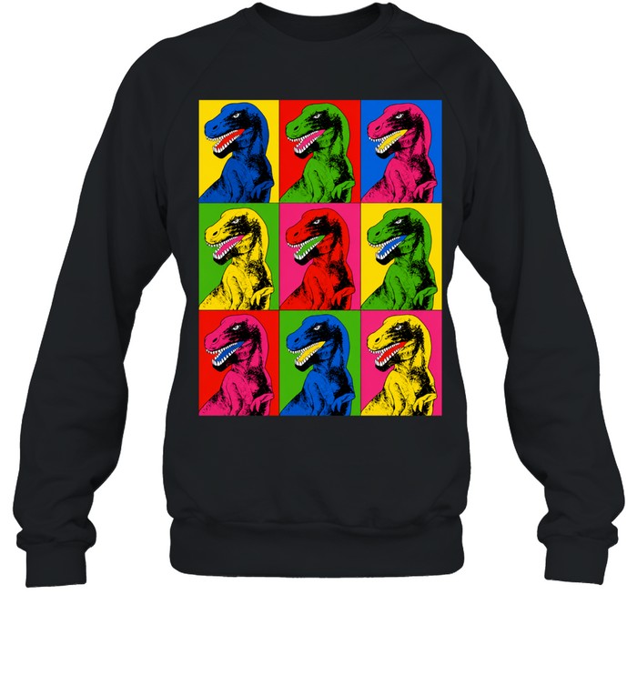Pop Art T-Rex Dinosaur colorful tyrannosaurus Shirt
