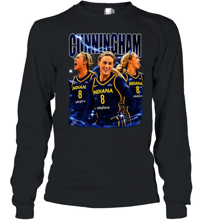 Sophie Cunningham 8 Indiana Fever Basketball Salesforce graphic vintage Shirt