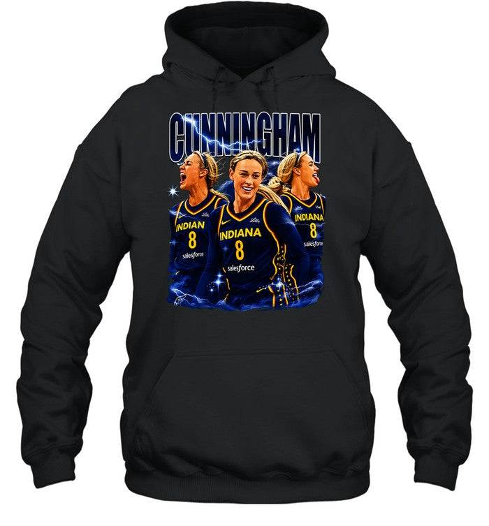 Sophie Cunningham 8 Indiana Fever Basketball Salesforce graphic vintage Shirt