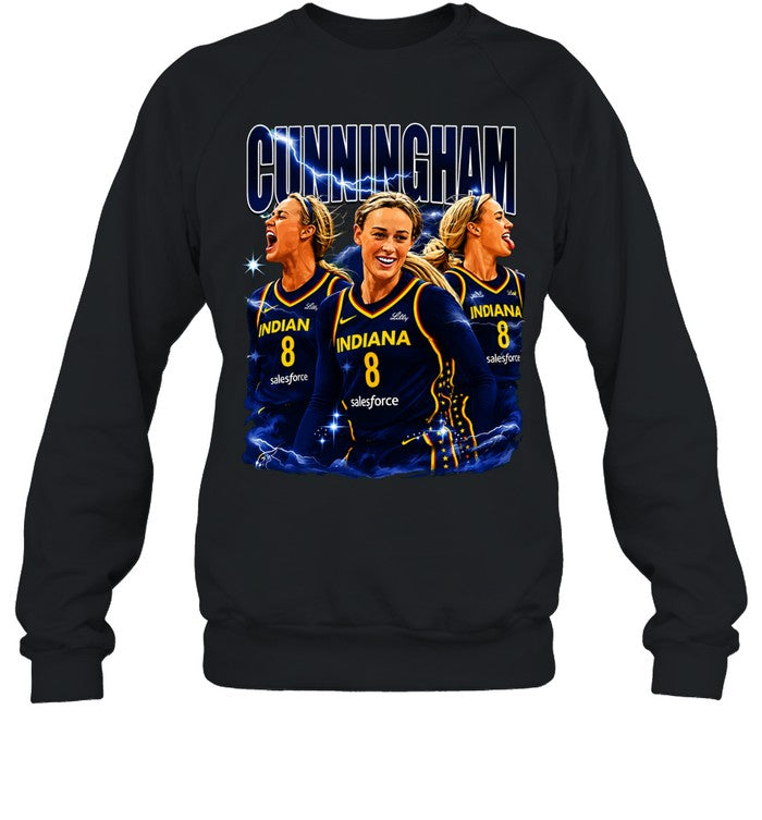 Sophie Cunningham 8 Indiana Fever Basketball Salesforce graphic vintage Shirt