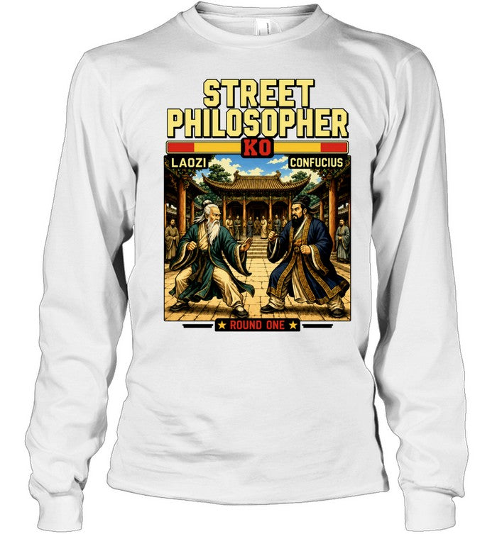 Street Philosopher Laozi vs Confucius Round One Shirt