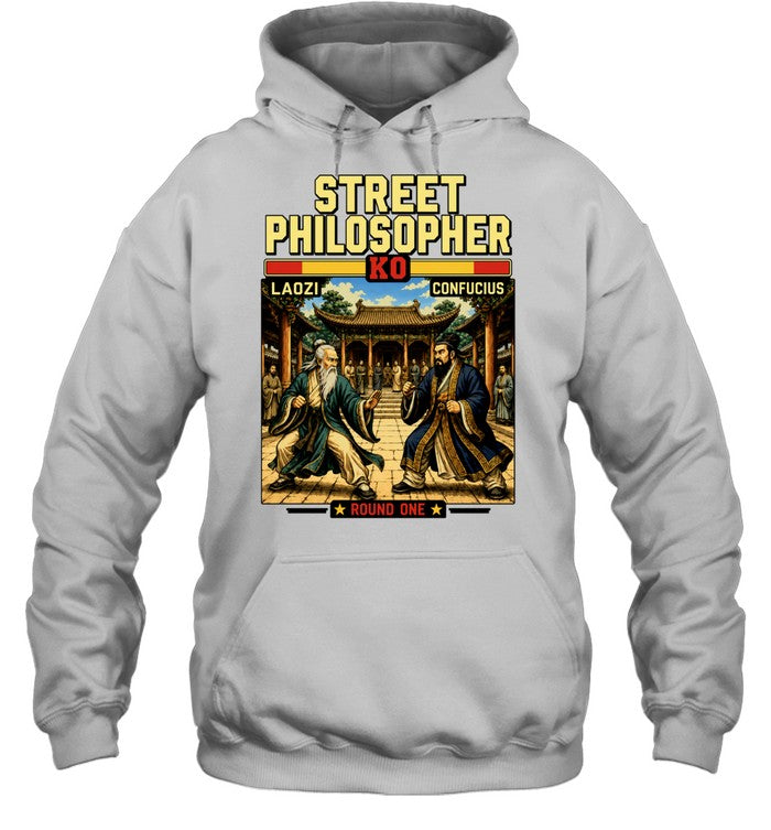 Street Philosopher Laozi vs Confucius Round One Shirt