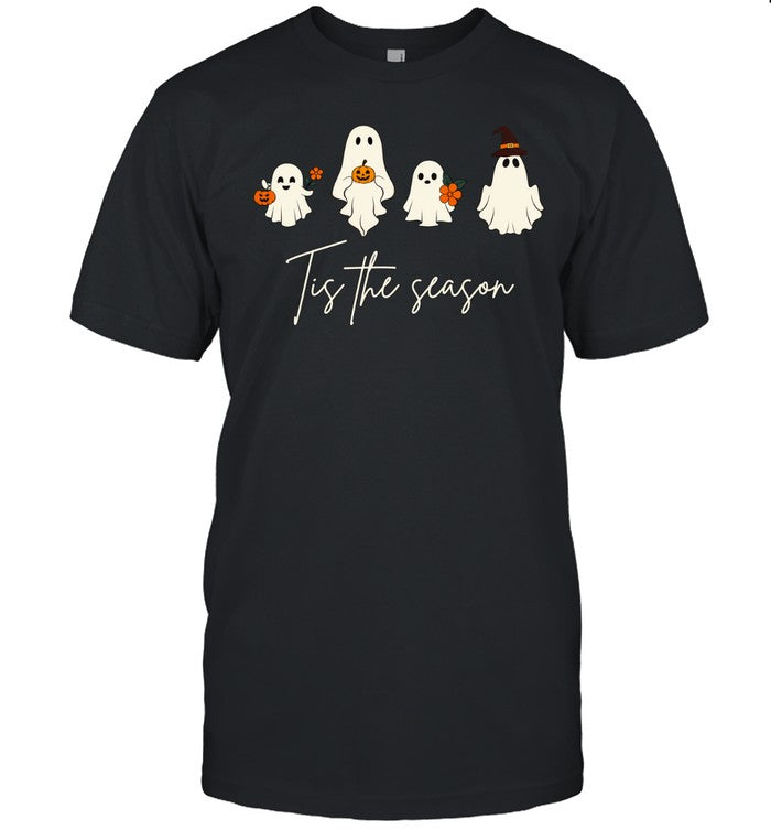 Tis The Season Cute Ghost Halloween Shirt