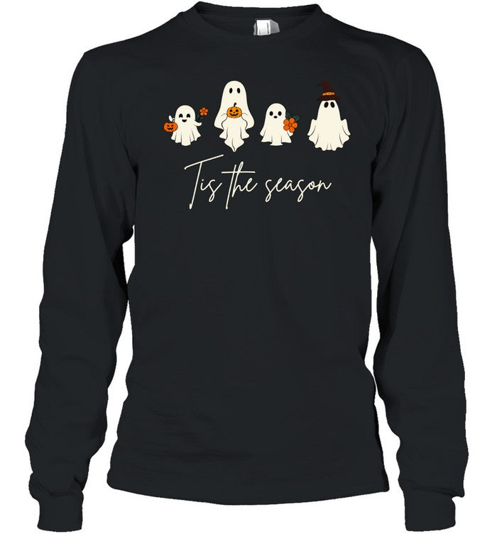 Tis The Season Cute Ghost Halloween Shirt