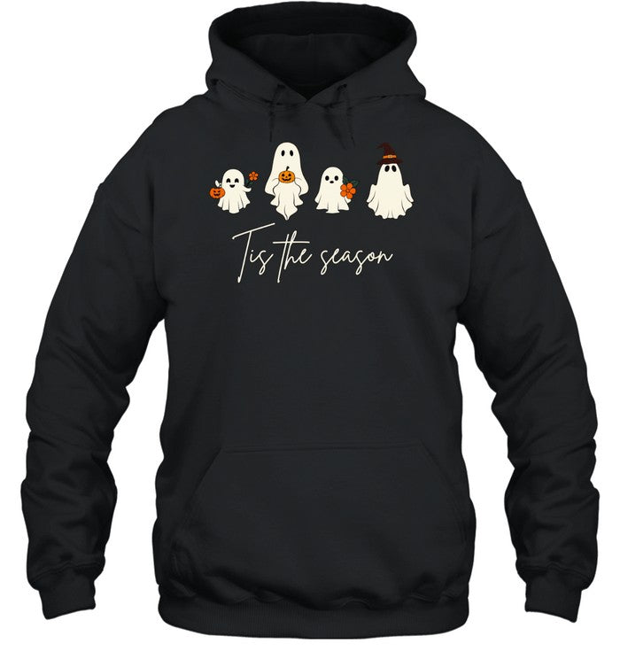 Tis The Season Cute Ghost Halloween Shirt
