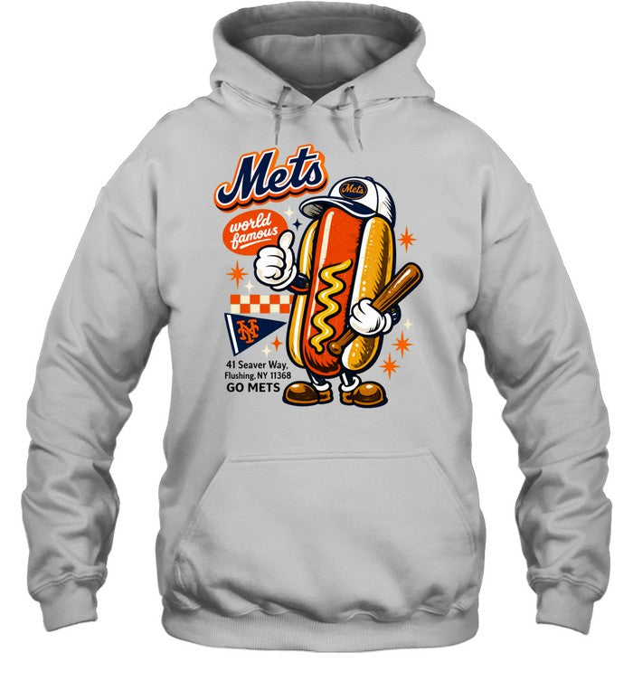 World Famous New York Mets Hot Dog Mascot Shirt