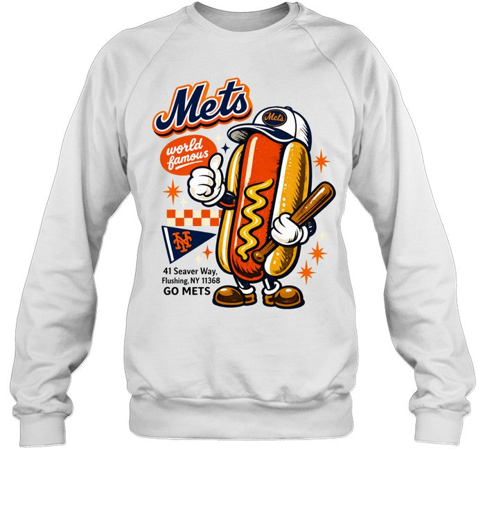 World Famous New York Mets Hot Dog Mascot Shirt