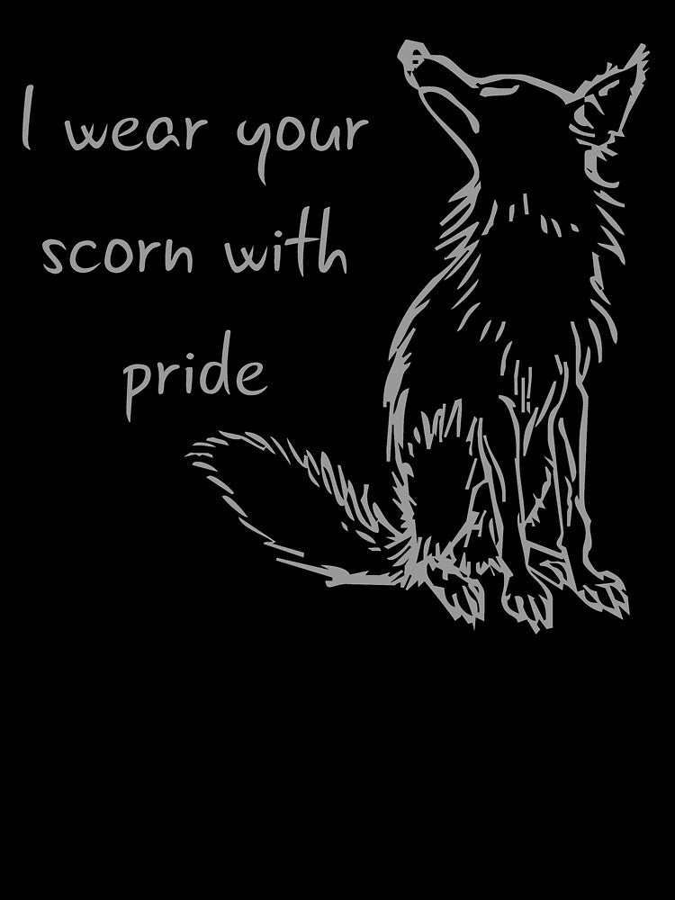 I wear your scorn with pride (canine) by SolidEarthArt