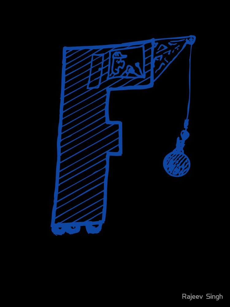 Moving letter Initial Monogram F by Rajeev  Singh