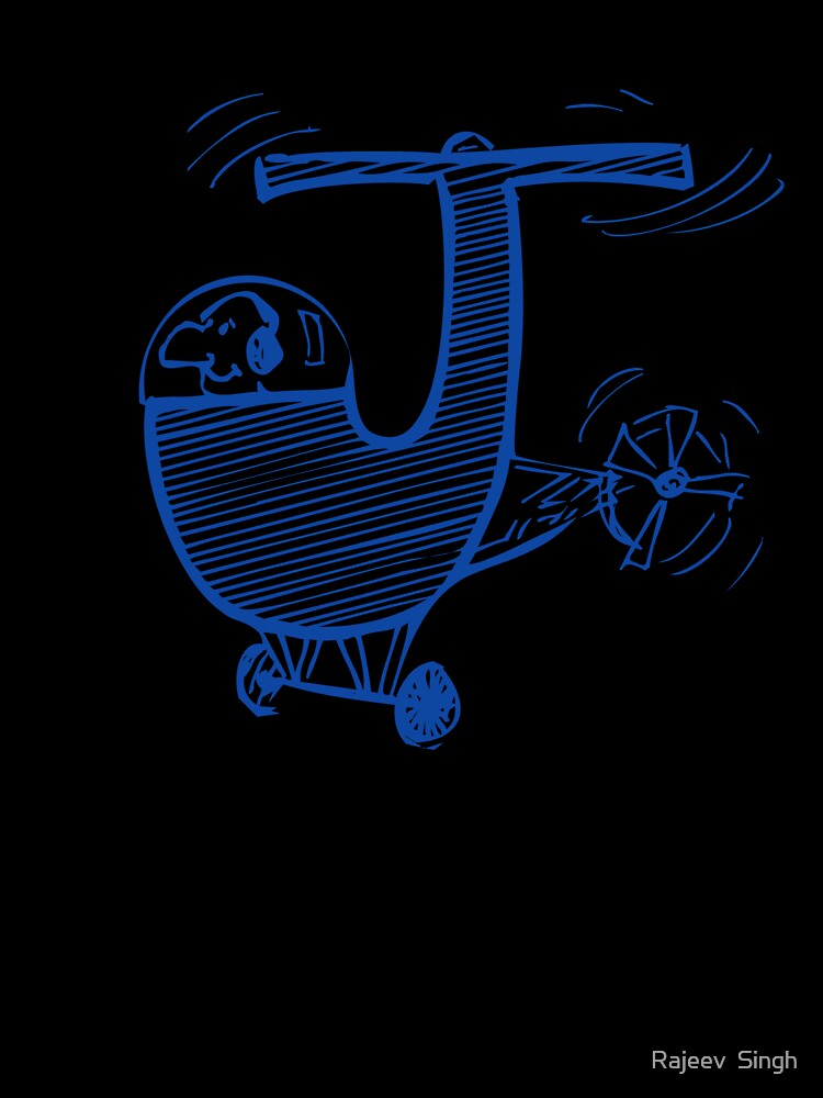 Moving letter Initial Monogram J by Rajeev  Singh