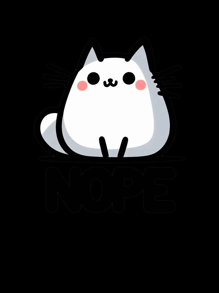 Nope Cat by RetroWaves Redbubble