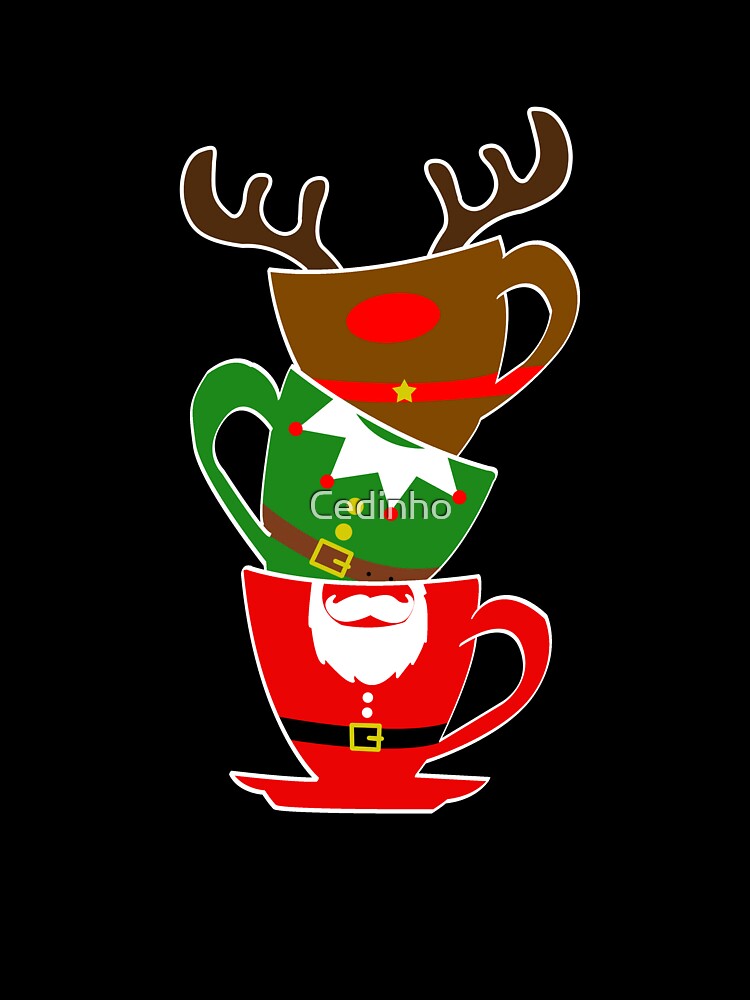 Cute Santa Coffee Cup | Xmas Santa Clause Café Lover Roaster by Cedinho