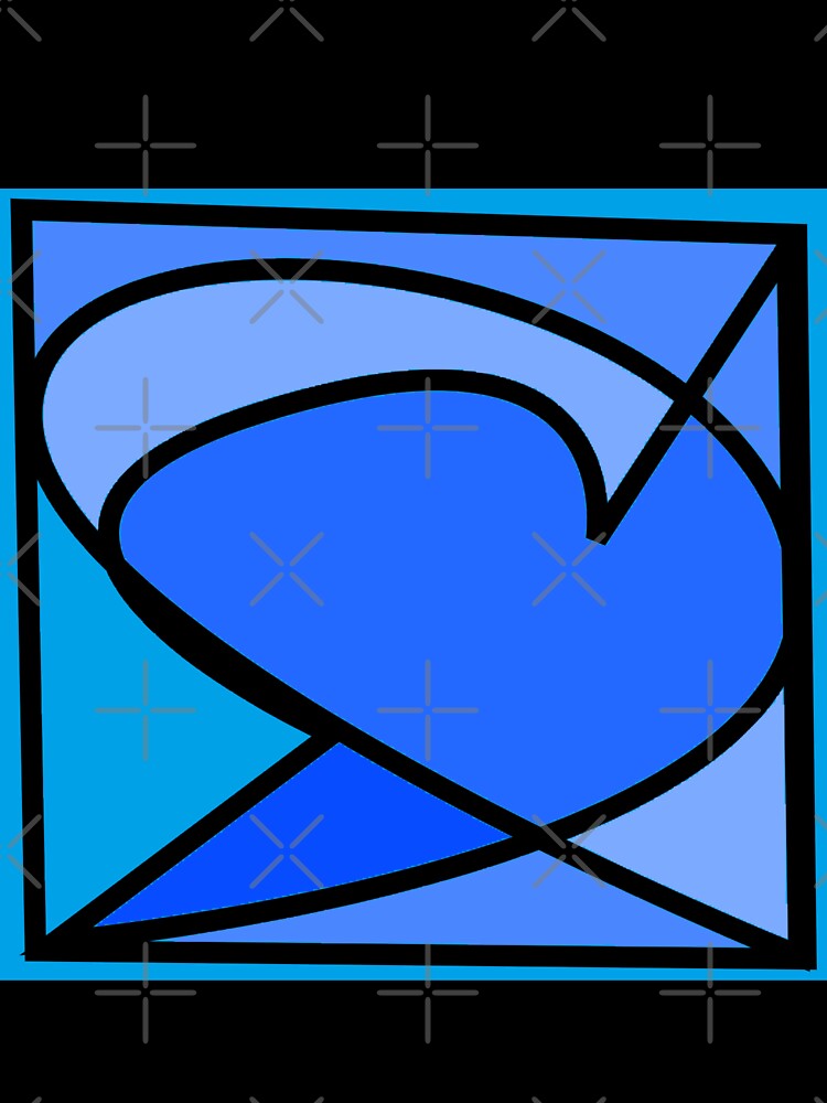 Blue modern art abstract arrow by AurelsPrints