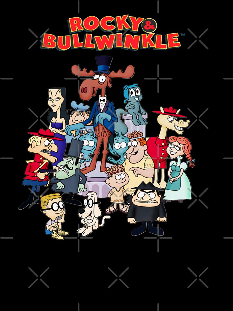 Rocky & Bullwinkle Saturday Morning Cartoon Characters by CMooreWorx
