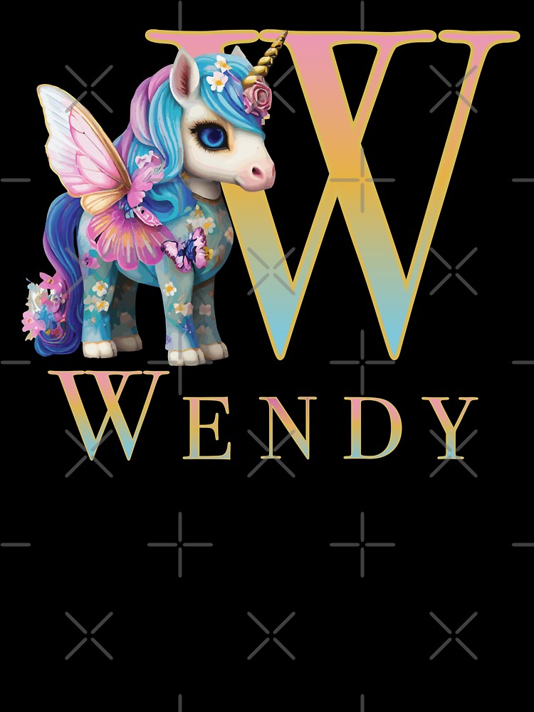 Wendy name with a cute unicorn by Lubellebubble20