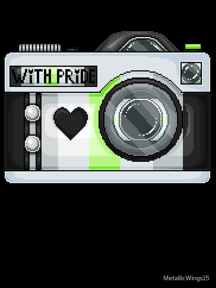 Agender Pride Pixel Camera by MetallicWings15