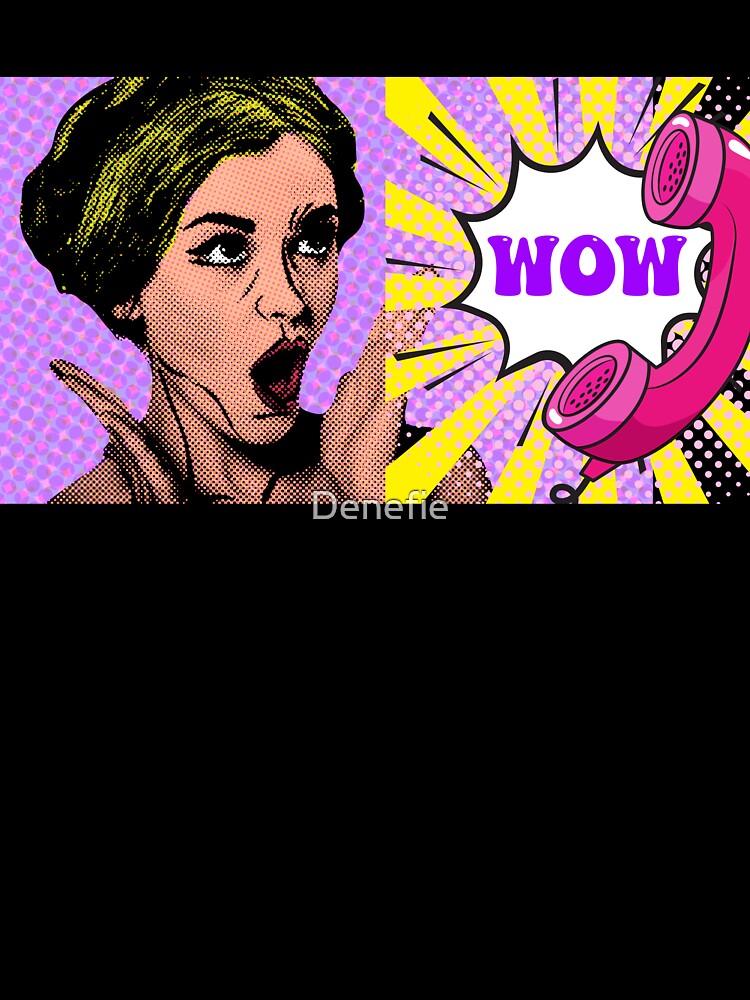 Pop Culture Pop Art Pop Culture Pattern: WOW by Denefie