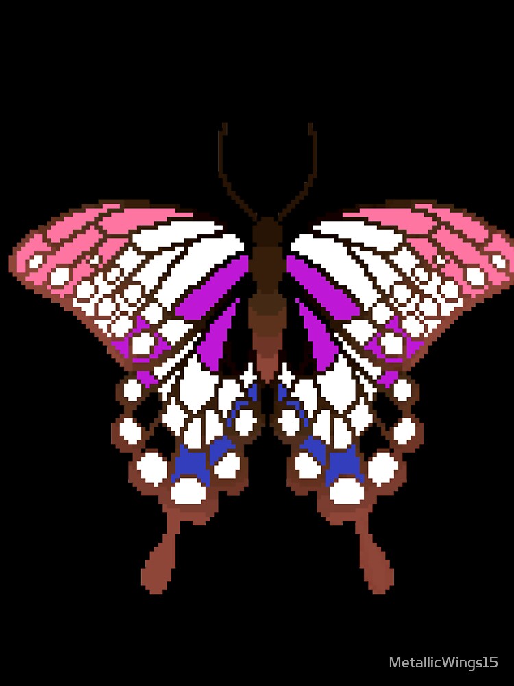 Genderfluid Pride Butterfly by MetallicWings15