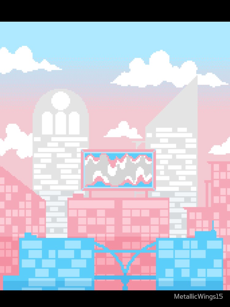 Pixel Trans Pride City by MetallicWings15