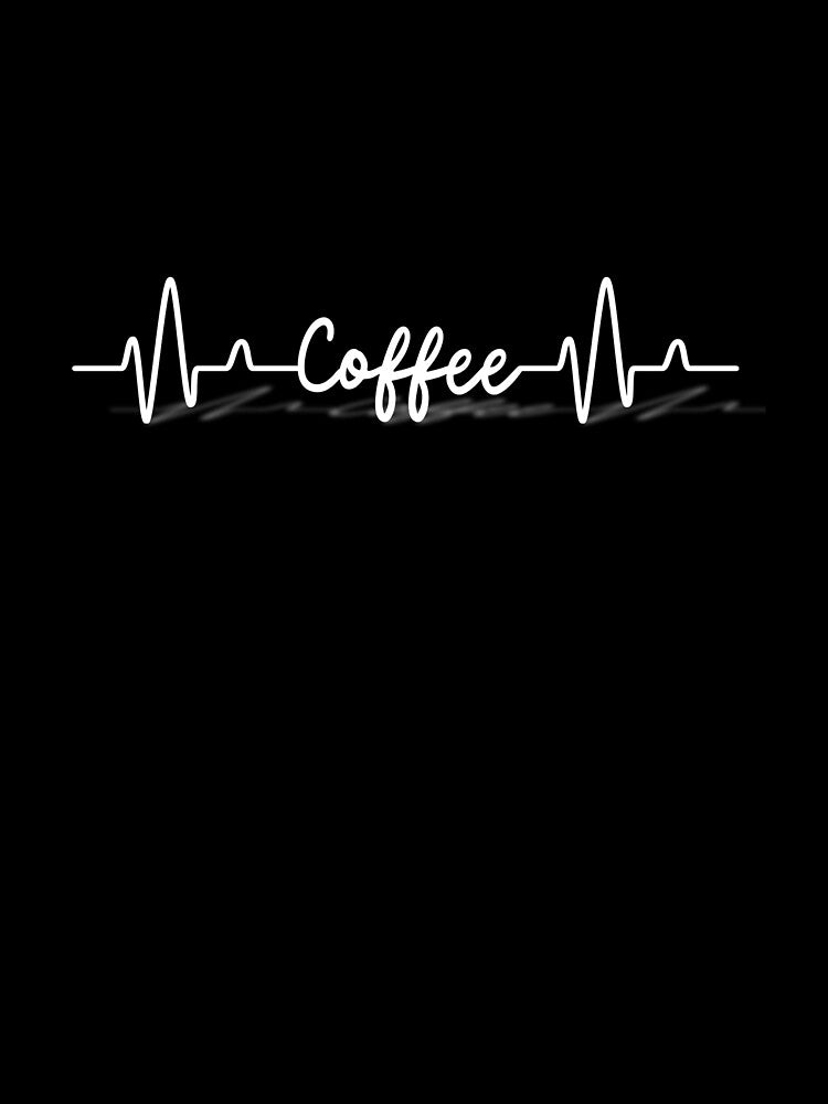 Coffee Heartbeat White by Nirmay Creations