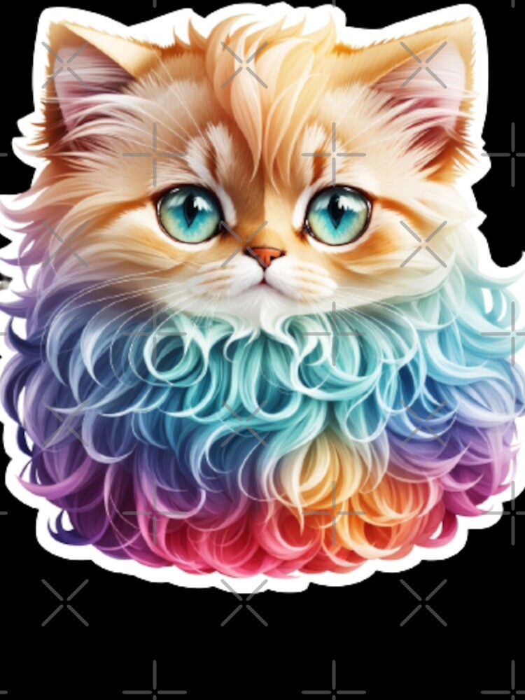 Cute Kawaii Cute Persian Cat 011 by Alexis Art Collection