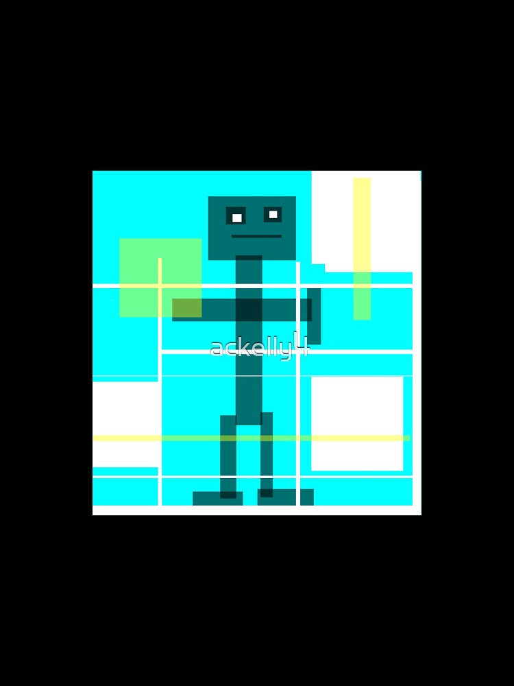 Robot Bob, modern abstract by ackelly4