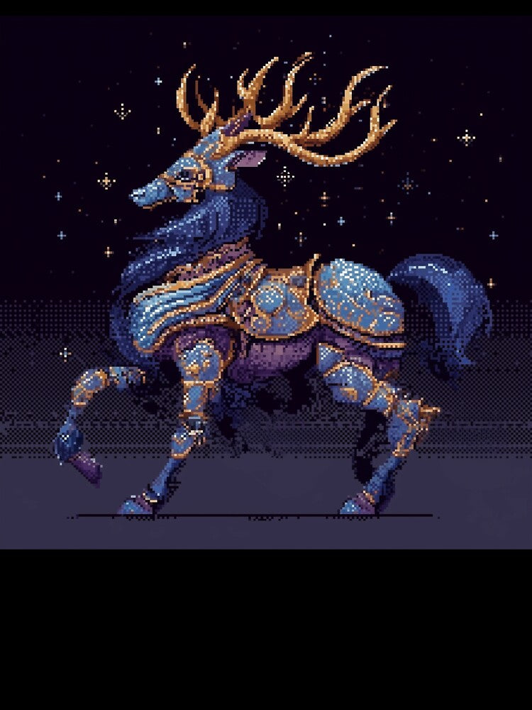Space Deer Pixel Art by Kaos-Bit