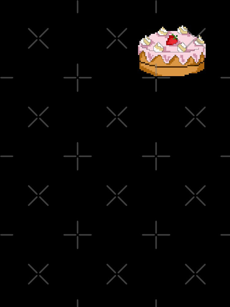 Strawberry pink cake pixel art by Gabriele Marcucci