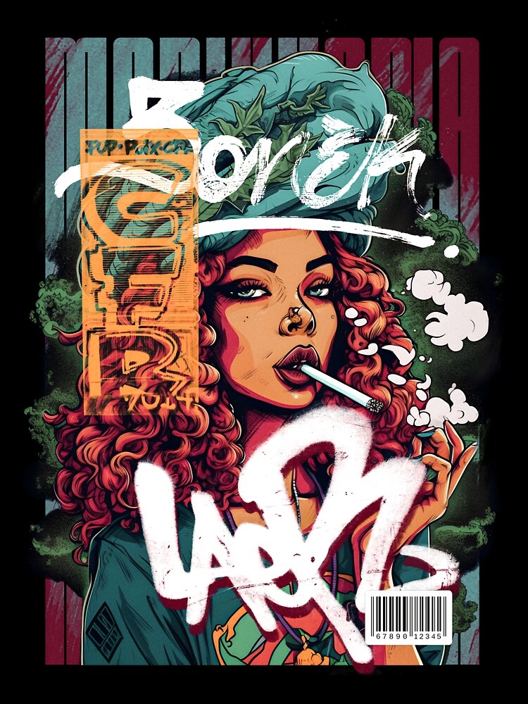 Black Woman Smoking by madeinexception