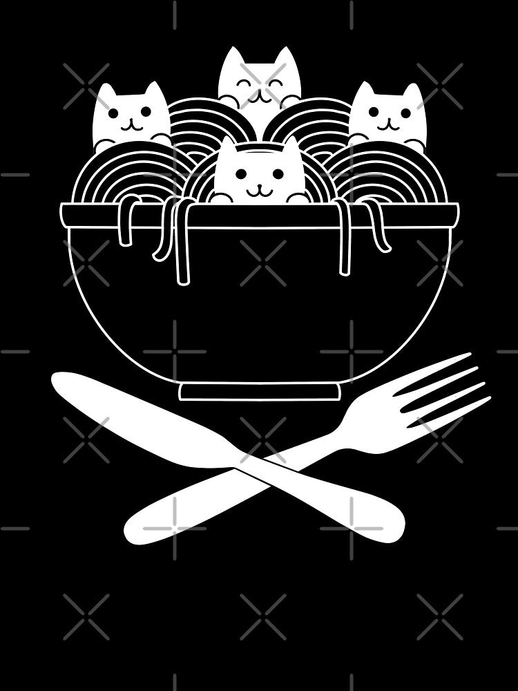 Pasta Cats Ramen Spaghetti by Tobe Fonseca by Tobe Fonseca®