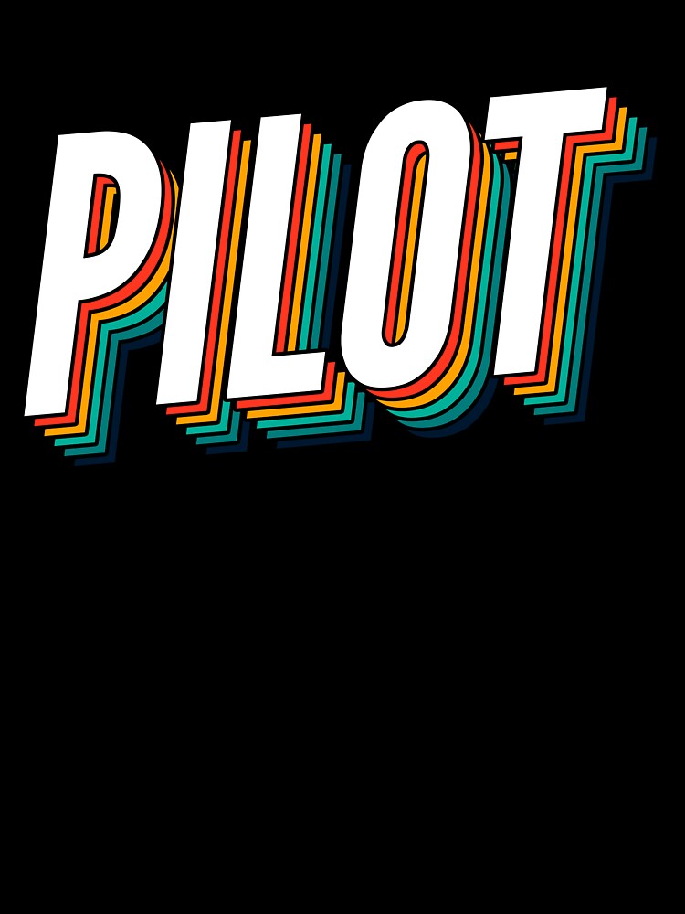 Pilot Retro Vintage Label For The Best Pilot by SVPOD