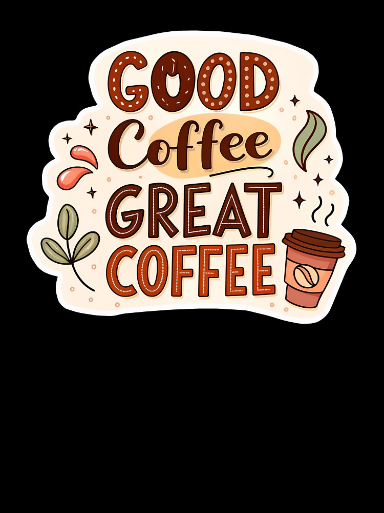 Coffee minimalistic art by AhArtMe