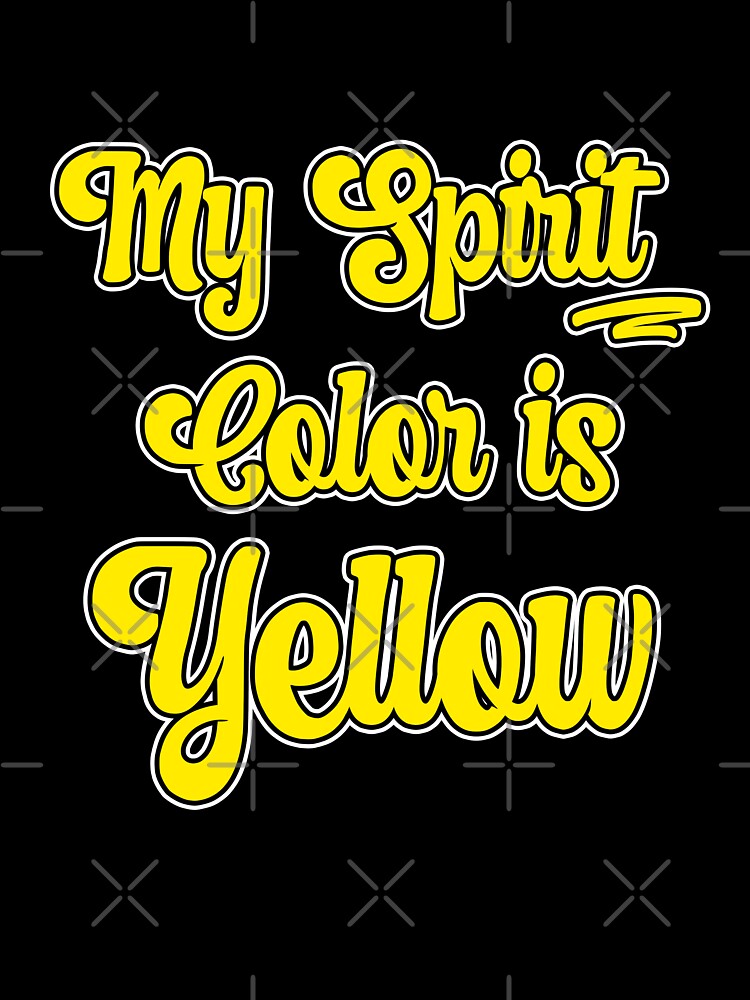 My Spirit Color is Yellow - Cool plain color spirit colours designed by ozcushions by ozcushions