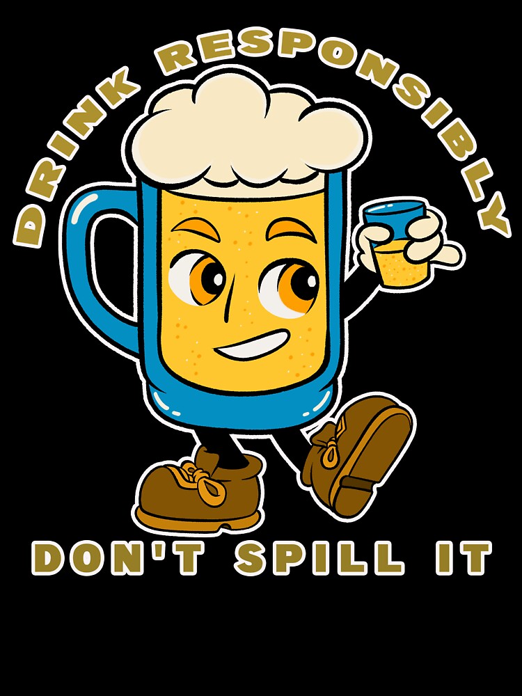 Cheers Without Spills: Happy Beer Mug Art by ImaginarStore