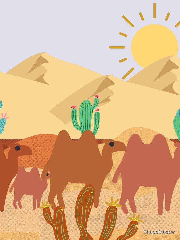 camel life in the desert by ShapeMaster